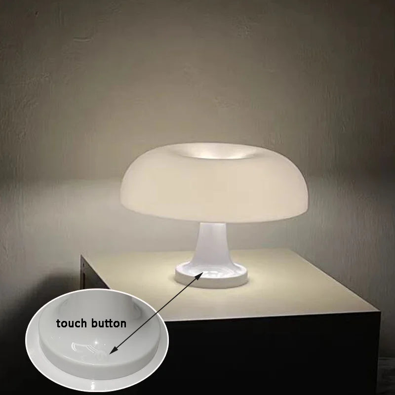 Minimalist LED Mushroom Table Lamp