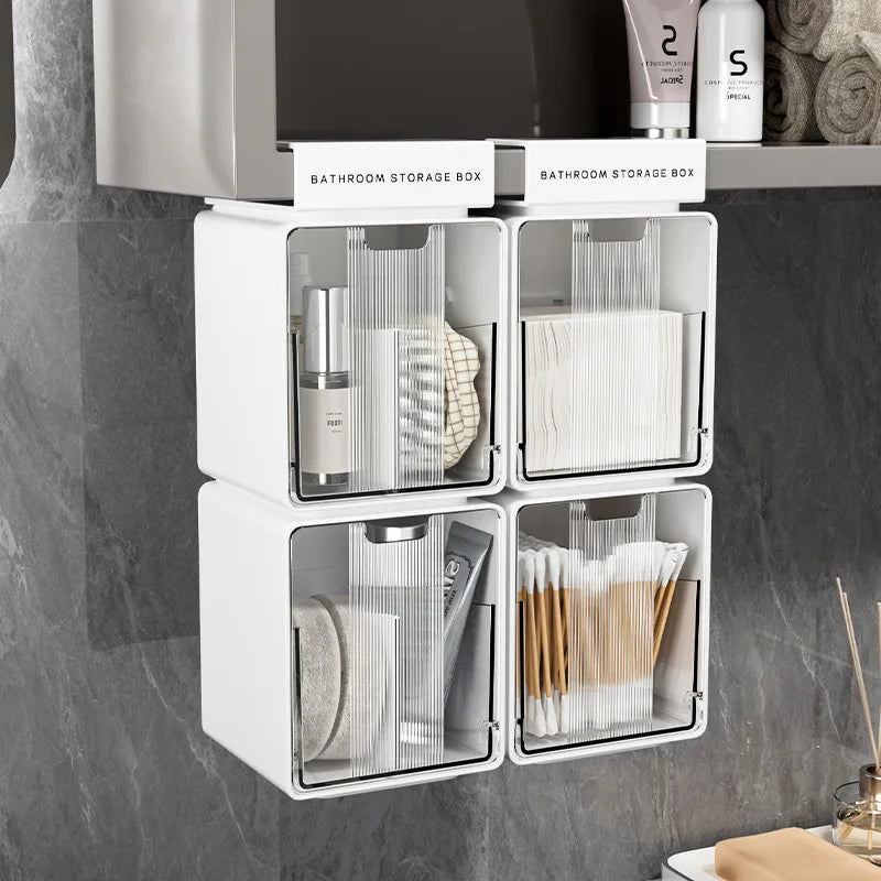 Clear Pull-Out Bathroom Organizer