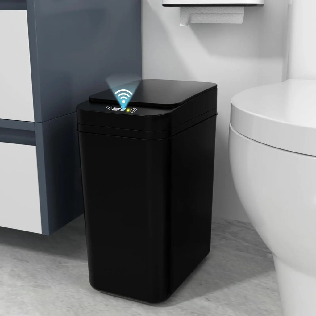 Touchless Slim Bathroom Trash Can